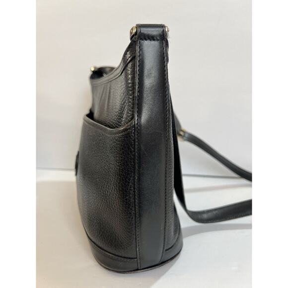 Vintage Black Mark Cross Small Bucket Handbag Purse - Picture 5 of 8